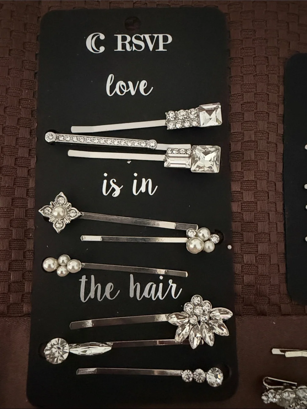 Lot of 21 Silver Hair Pins Set - Silver Decorative Bobby Pins
